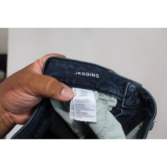 American Eagle Outfitter Women Blue Jeans Jegging Crop Size 4 - Picture 3 of 12